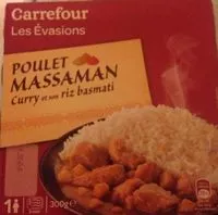 Mängden socker i Poulet Massaman Curry et son Riz Basmati