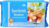 Mängden socker i Surimi tendre aux poissons sauvages