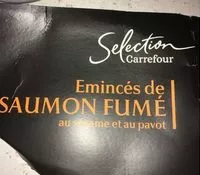 Mängden socker i Emincés de saumon fumé au sésame et au pavot