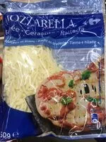 Mängden socker i Mozzarella râpée pour pizza