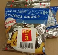 Mängden socker i Noix de Cajou grillées salées