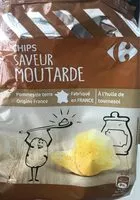 Mängden socker i Chips saveur moutarde