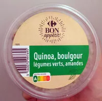 Mängden socker i Quinoa & Boulgour Légumes Verts & amandes