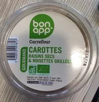 Mängden socker i Carottes, Raisins Secs et Noisettes Grillées