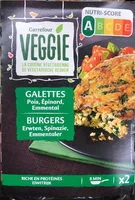 Mängden socker i Galettes epinards pois emmental