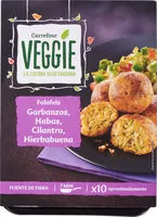 Mängden socker i Falafels Pois chiche, Fève, Coriandre, Menthe