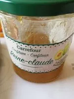 Mängden socker i Confiture Reine Claude carrefour