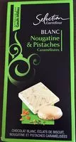 Mängden socker i Nougatine & pistache caramélisée blanc