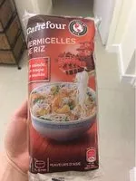 Mängden socker i Vermicelles De riz