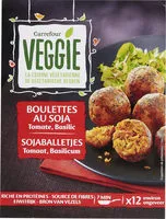 Mängden socker i BOULETTES Soja, tomate, basilic