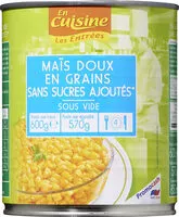 Mängden socker i MAÏS DOUX EN GRAINS SANS SUCRES AJOUTES* *Contient des sucres naturellement présents.