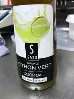 Mängden socker i Sirop citron vert