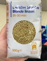 Mängden socker i Lentilles blondes