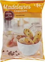 Mängden socker i Madeleines coquilles aux Pépites de chocolat