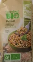 Mängden socker i Mélange sarrasin, lentilles corail, quinoa rouge, graines de courges