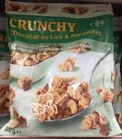 Mängden socker i Crunchy Chocolat au lait & Noisettes
