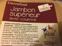 Mängden socker i Le Supérieur Grandes tranches