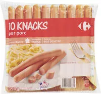 Mängden socker i Knacks pur porc