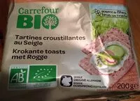 Mängden socker i Tartines croustillantes au Seigle