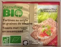 Mängden socker i Tartines au seigle et graines de sésame