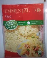 Mängden socker i Emmental Râpé -30% de sel