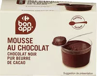 Mängden socker i Mousse au chocolat noir