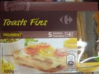 Mängden socker i Toasts fins - froment