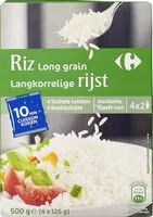 Mängden socker i Riz long grain