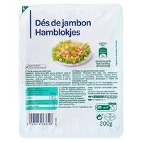 Mängden socker i Dés de jambon Hamblokjes