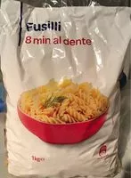 Mängden socker i Fusilli