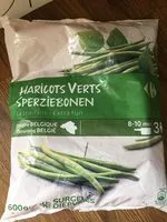 Mängden socker i sperziebonen haricots verts