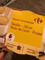 Mängden socker i Yaourt vanille, citron, coco, fraise