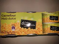 Mängden socker i Maíz dulce