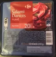 Mängden socker i Salami Danois Fumé