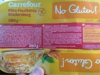 Mängden socker i Pâte feuilletée Sans Gluten
