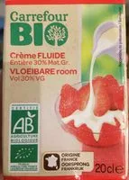 Mängden socker i Creme fluide