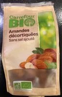 Mängden socker i Amandes décortiquées