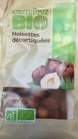 Mängden socker i Noisettes décortiquées