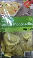 Mängden socker i Pâtes fraîches demi lunes tomate mozzarella