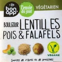 Mängden socker i Boulgour Falafels & Lentilles