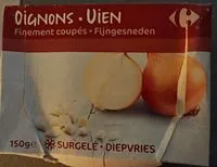 Mängden socker i Oignons finement coupés