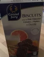 Mängden socker i Biscuits pour le petit déjeuner céréales et pépites de chocolat
