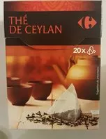 Mängden socker i Ceylan thé noir