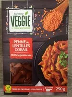 Mängden socker i Penne de lentilles corail