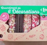 Mängden socker i Assortiment de 6 décorations