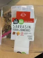 Mängden socker i Sarrasin potiron & cranberries