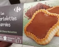 Mängden socker i Les Tartelettes carrées goût choco noisettes
