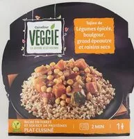 Mängden socker i Tajine de Légumes épicés, boulgour, grand épeautre