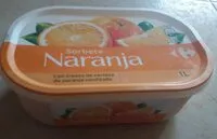 Mängden socker i Sorbete Naranja