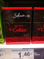 Mängden socker i Te negro de Ceilan